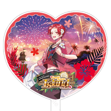 画像をギャラリービューアに読み込む, Irregular Vacation -Island- ハート型うちわ りうら