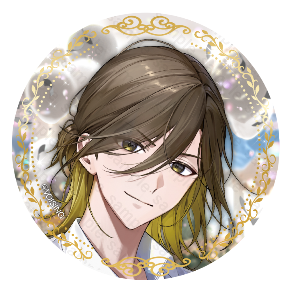 悠佑 活動9周年記念 マット缶バッジ