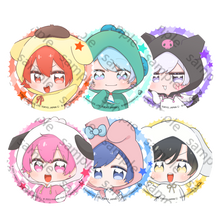 画像をギャラリービューアに読み込む, いれいす ランダム缶バッジ サンリオキャラコラボver. いれいす×サンリオキャラクターズ
