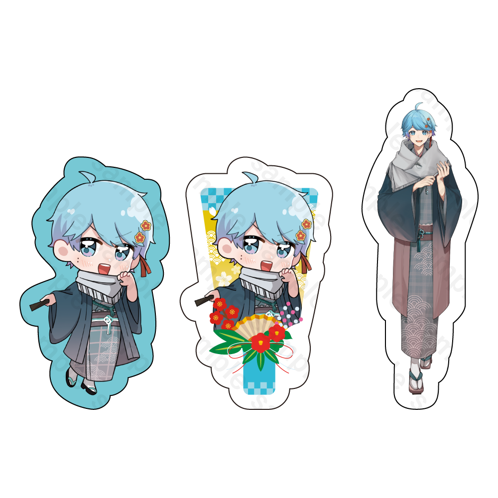 いれいす ダイカットステッカーセット 2024年 お正月ver. -hotoke-