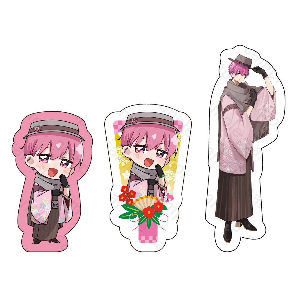 いれいす ダイカットステッカーセット 2024年 お正月ver. ないこ