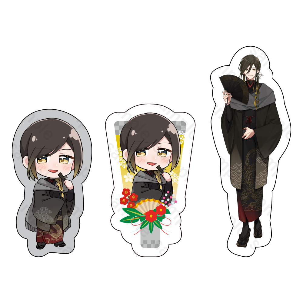 いれいす ダイカットステッカーセット 2024年 お正月ver. 悠佑